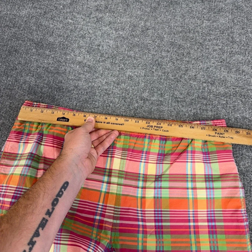 Vintage Polo Sport Ralph Lauren Swim Trunks Mens Large Multicolor Plaid Swimwear